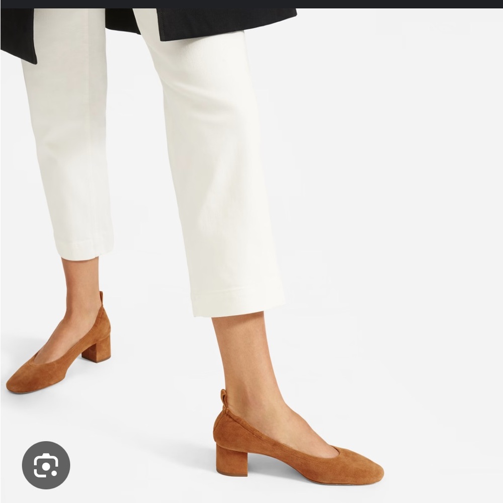 Everlane Women's Tan Suede Flats